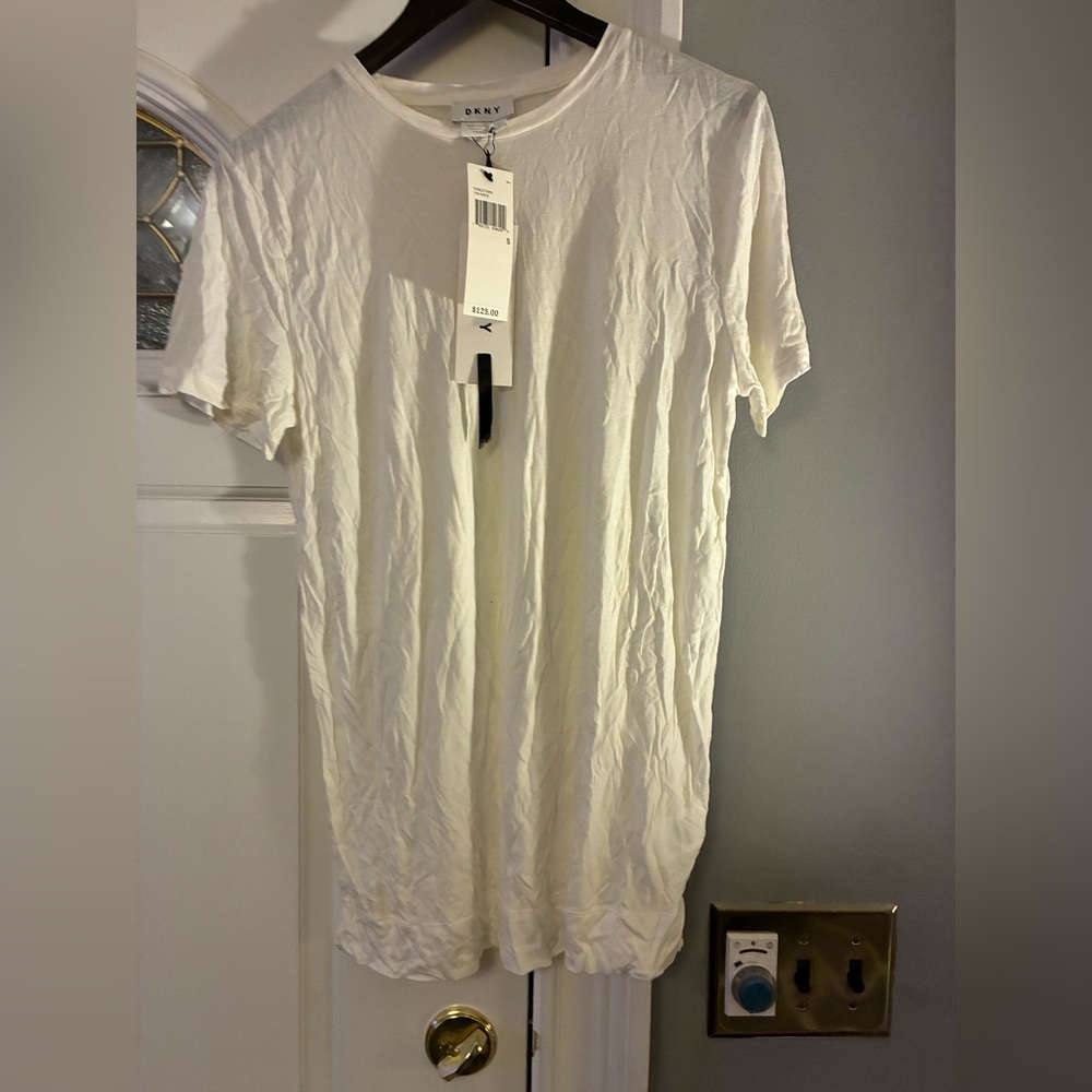 DKNY White Short Sleeve Tee